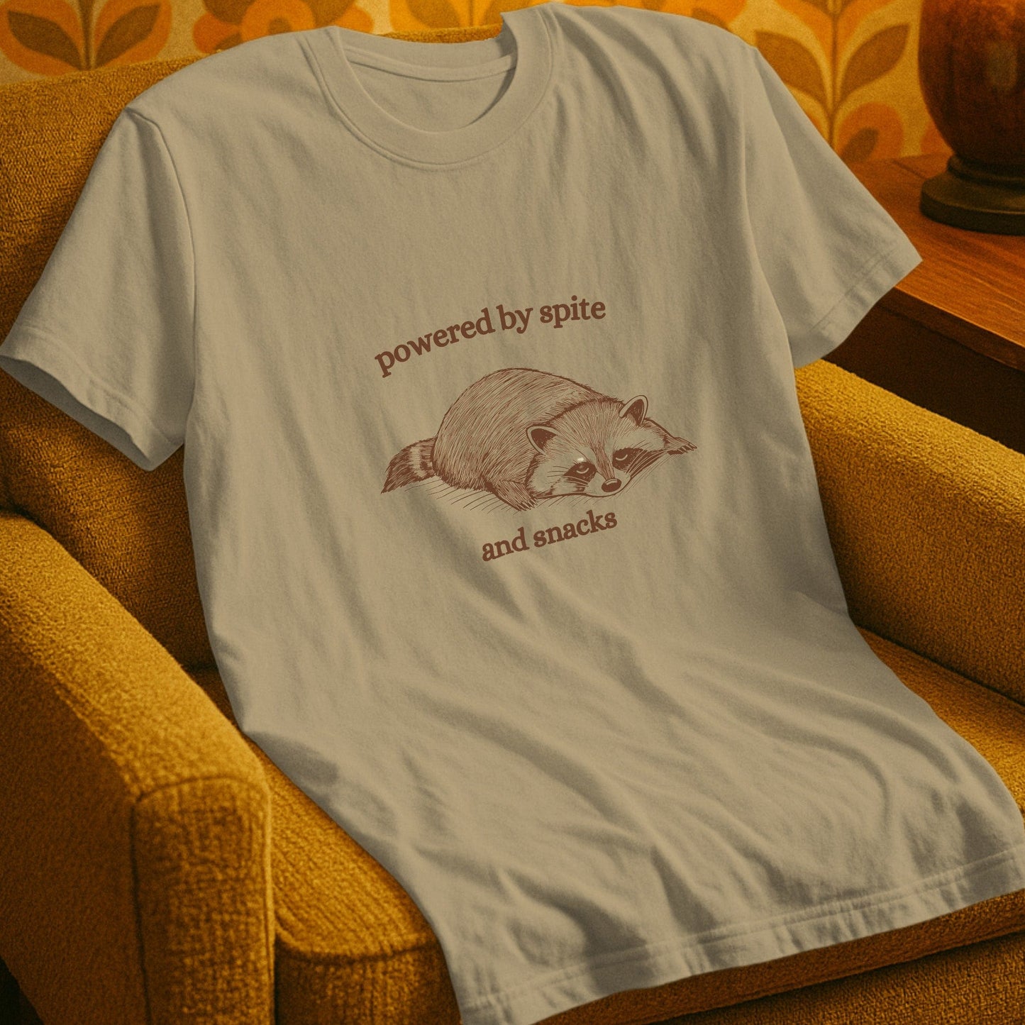 T-Shirt Sand / S Powered by Spite and Snacks T-Shirt