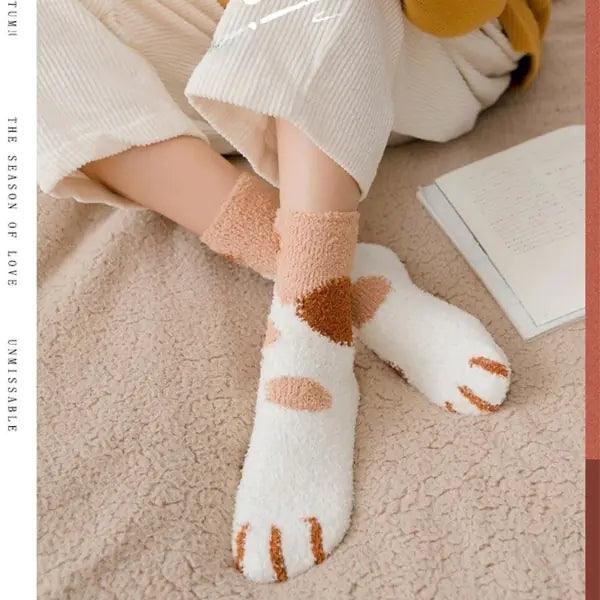 🐾 Cat Paw Socks – Cozy, Cute & Hidden Comfort! - The Quirkery