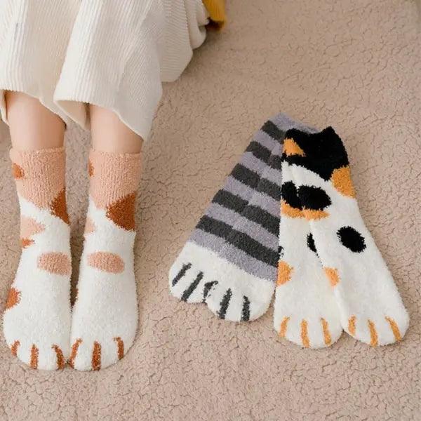 🐾 Cat Paw Socks – Cozy, Cute & Hidden Comfort! - The Quirkery