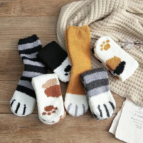 🐾 Cat Paw Socks – Cozy, Cute & Hidden Comfort! - The Quirkery