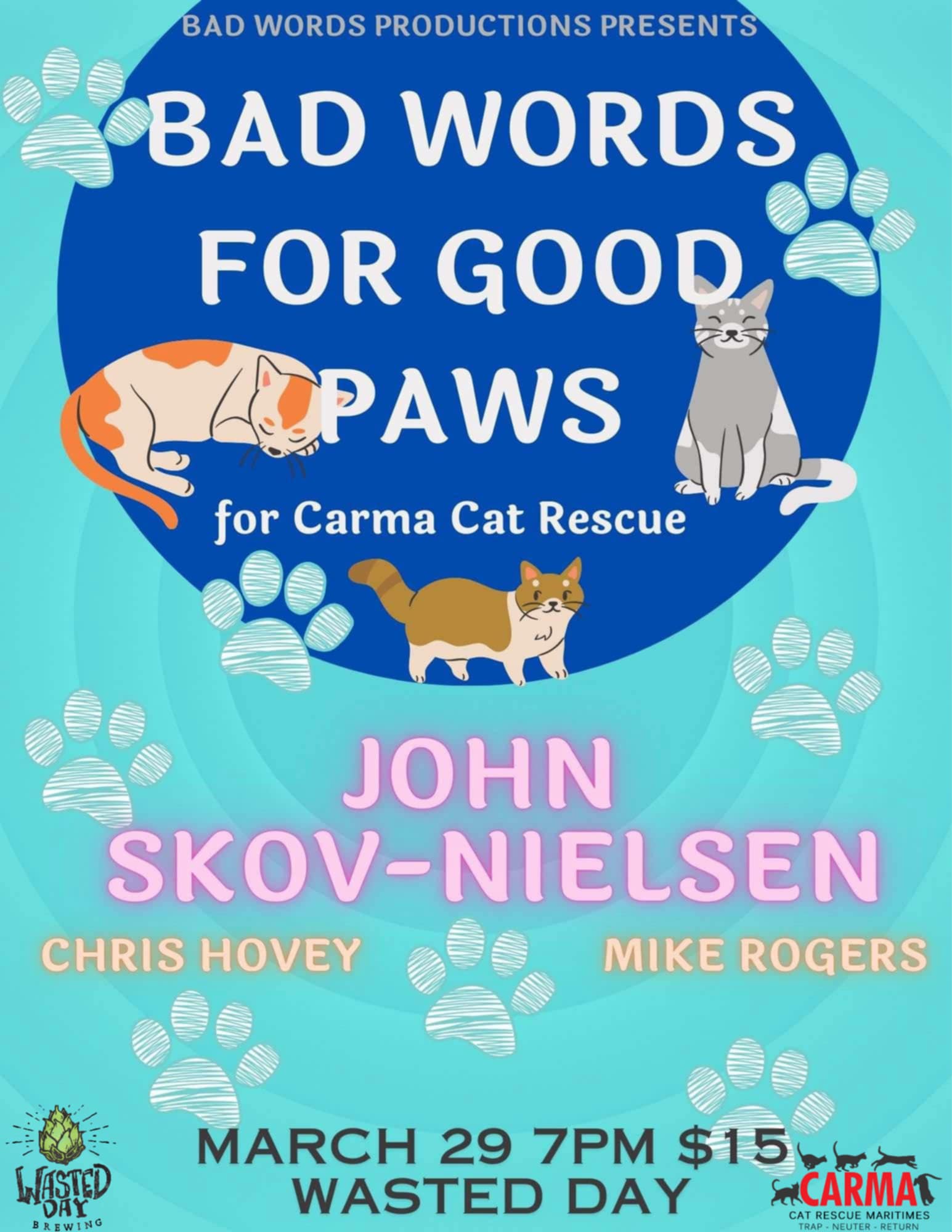 March 29 - COMEDY FOR A PAWS - ITIVE CAUSE! 🐾😂 - The Quirkery