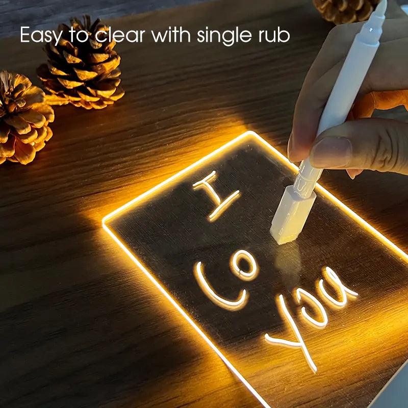 💡 Note Board Night Lamp LED – Light Up Your Thoughts! ✍️✨ - The Quirkery