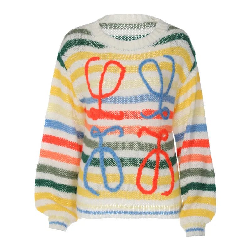 Rainbow Riot™ Sweater – Colorful, Cozy, and Unapologetically Bold - The Quirkery