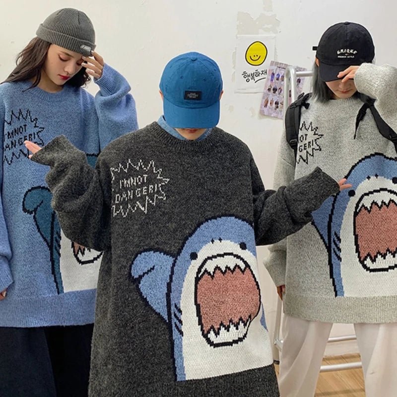 Shark Mode™ Sweater – Oversized, Cozy, and Full of Bite - The Quirkery