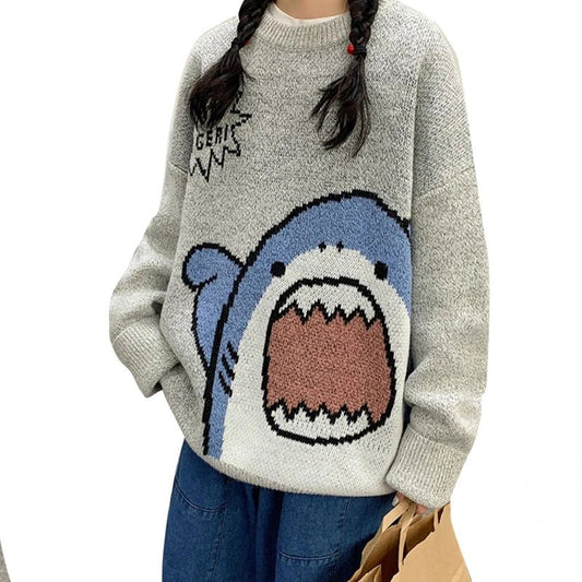 Shark Mode™ Sweater – Oversized, Cozy, and Full of Bite - The Quirkery