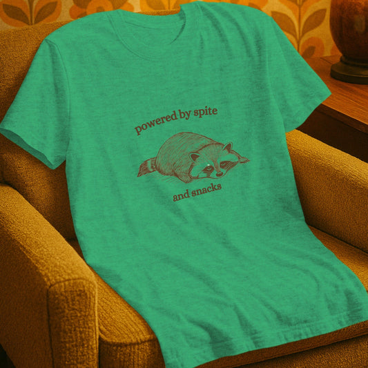 T-Shirt Heather Irish Green / S Powered by Spite and Snacks T-Shirt