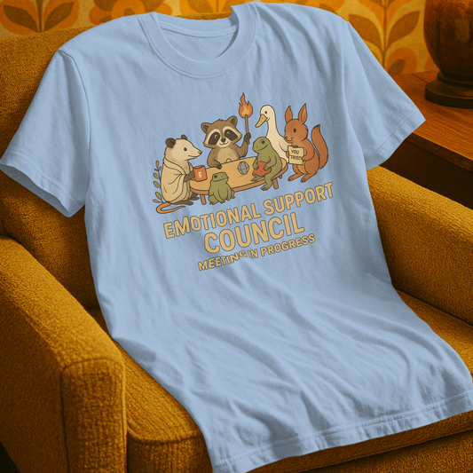 T-Shirt Light Blue / S Emotional Support Council