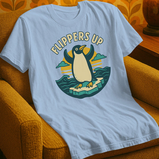 T-Shirt Light Blue / S Flippers Up