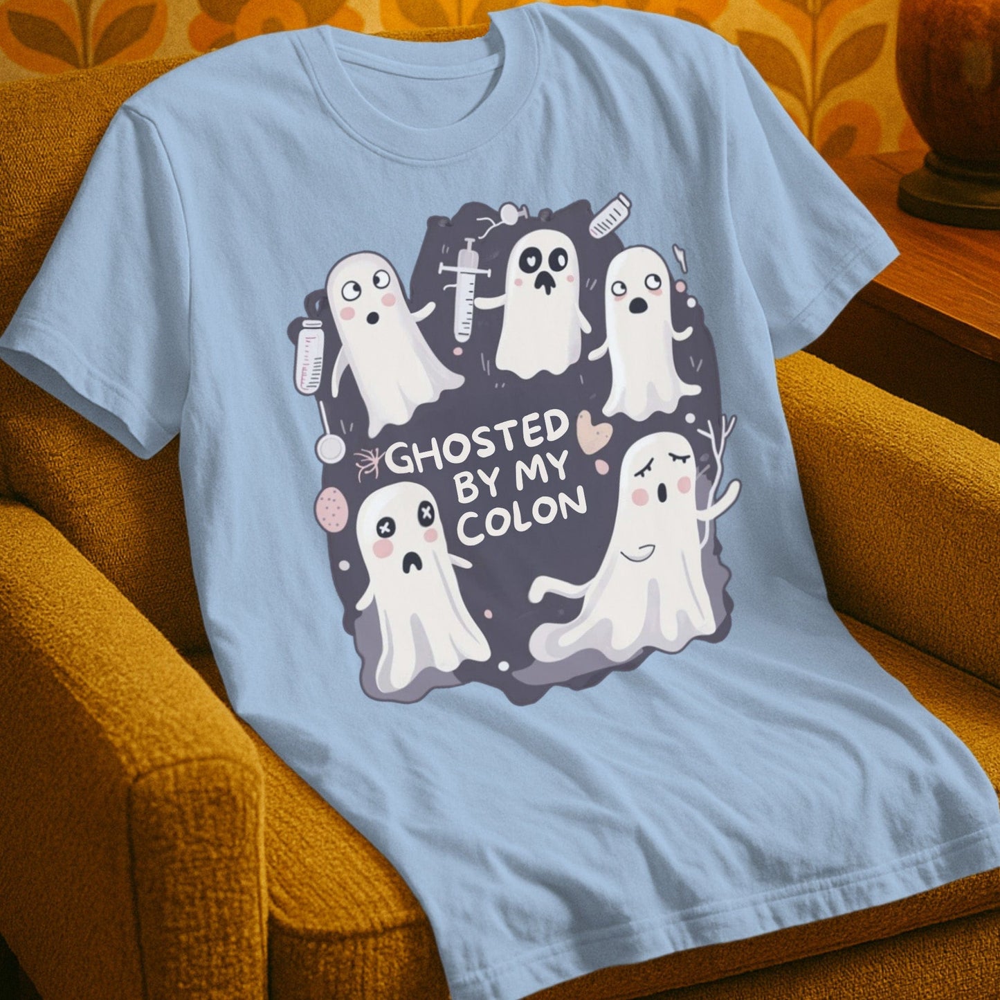 T-Shirt Light Blue / S Ghosted By My Colon T-Shirt