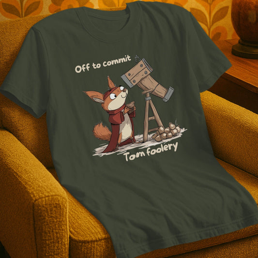T-Shirt Military Green / S Tomfoolery - Squirrel T-Shirt