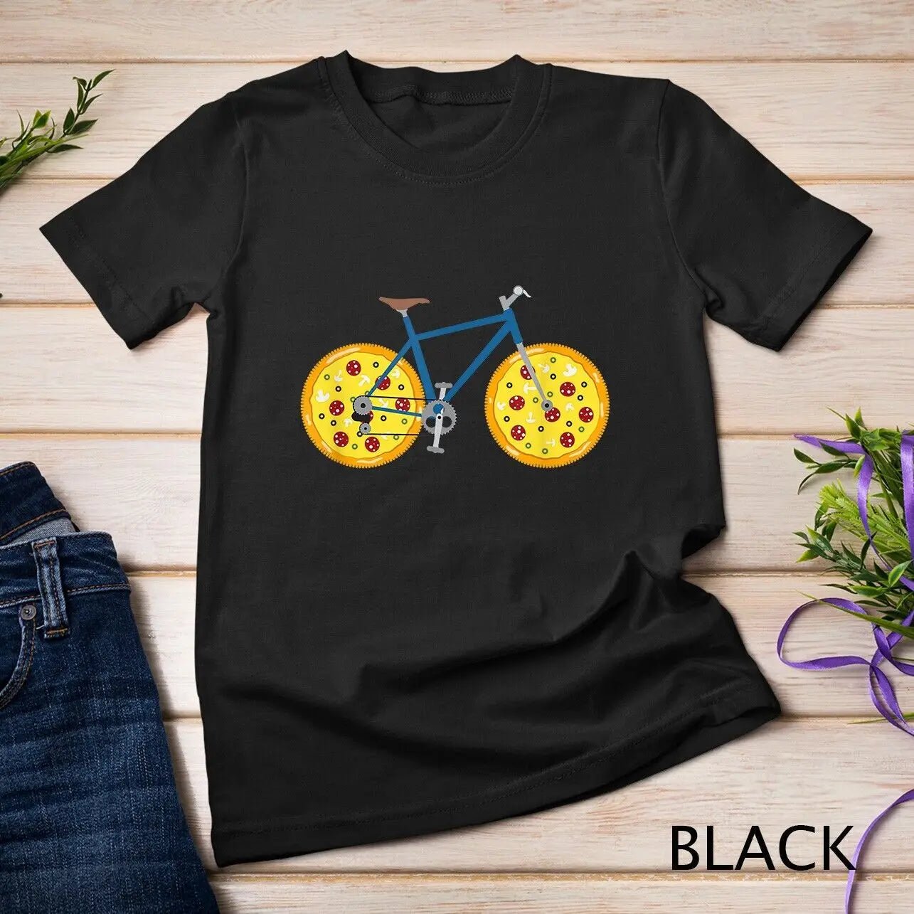 The Bicycle Pizza Tee – Because Life is About Balance... and Extra Cheese - The Quirkery