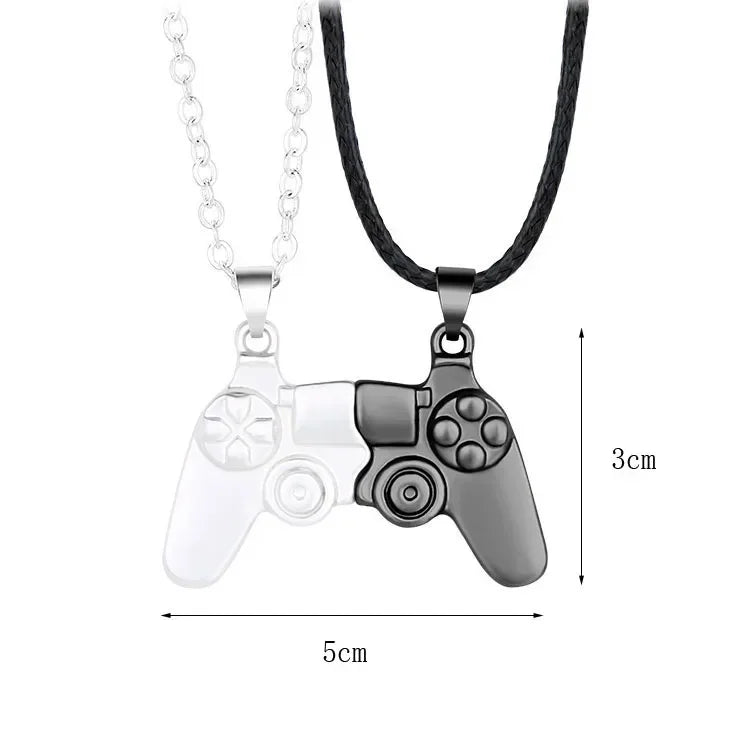 The Player 1 & Player 2 Magnetic Gamepad Necklace™ – For the Ultimate Duo! - The Quirkery