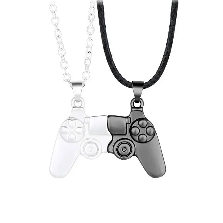 The Player 1 & Player 2 Magnetic Gamepad Necklace™ – For the Ultimate Duo! - The Quirkery