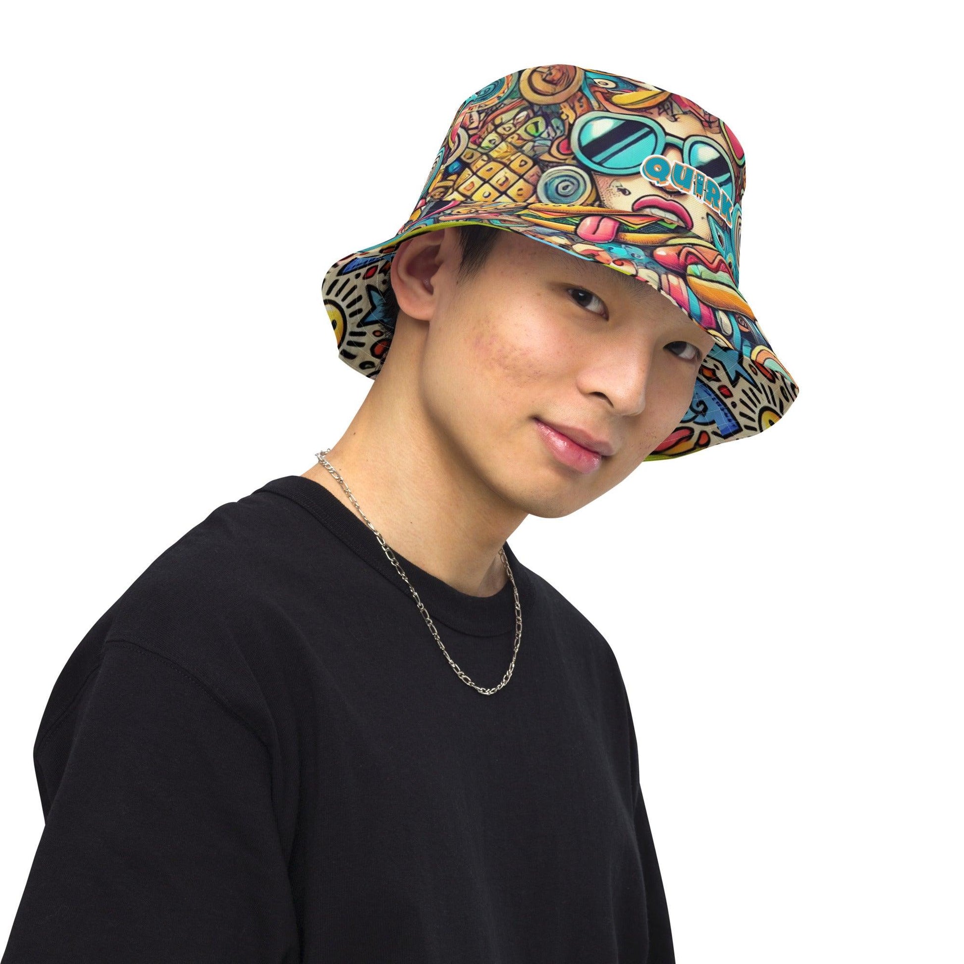 The Quirkery Reversible Bucket Hat – Because Your Head Deserves a Party 🎉 - The Quirkery