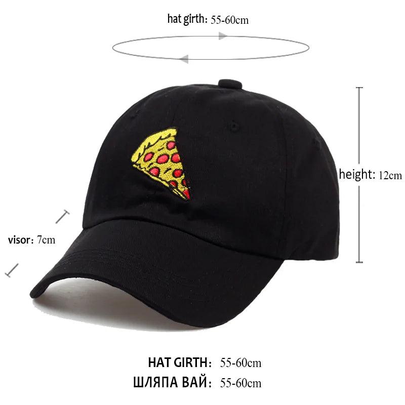 The Quirkery’s Pizza Embroidery Baseball Cap – Fun, Flavor, and Style! - The Quirkery