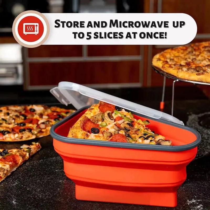 🍕 The Quirkery’s Pizza Slice Container – Your Leftovers’ Best Friend! ✨ - The Quirkery