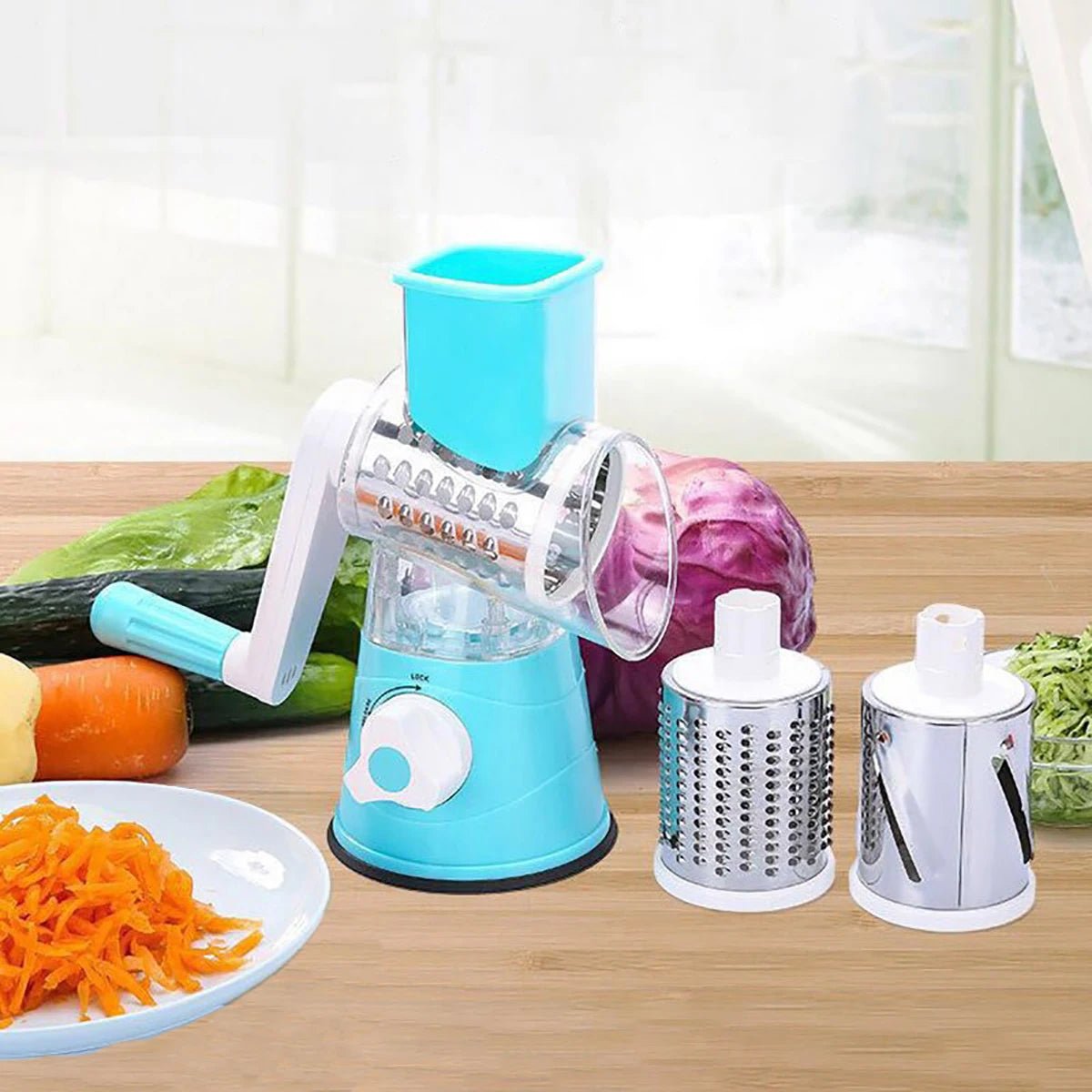 The Slice - a - Tron 3000™ – The Ultimate Manual Veggie Slicer! - The Quirkery