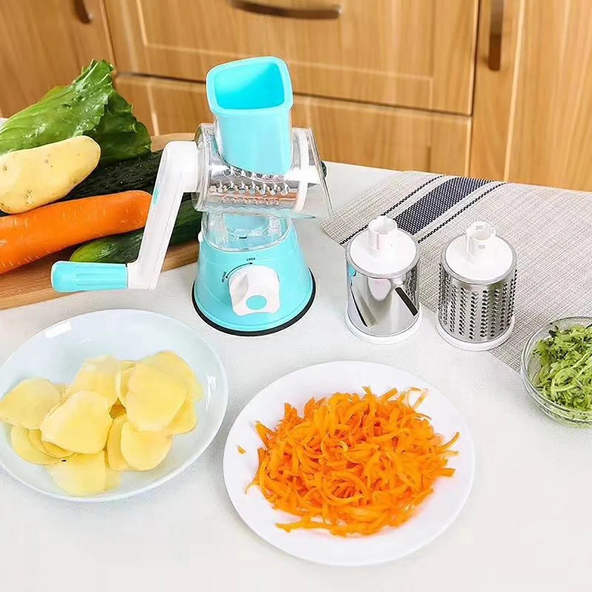 The Slice - a - Tron 3000™ – The Ultimate Manual Veggie Slicer! - The Quirkery