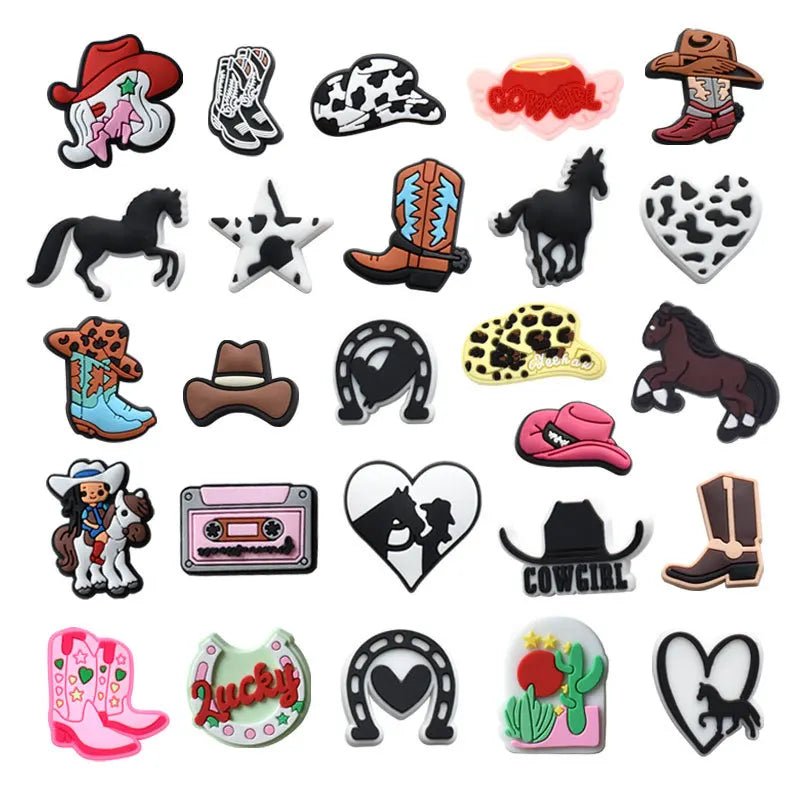 WesternCharmz™ - Cowboy & Cowgirl Shoe Charms - The Quirkery