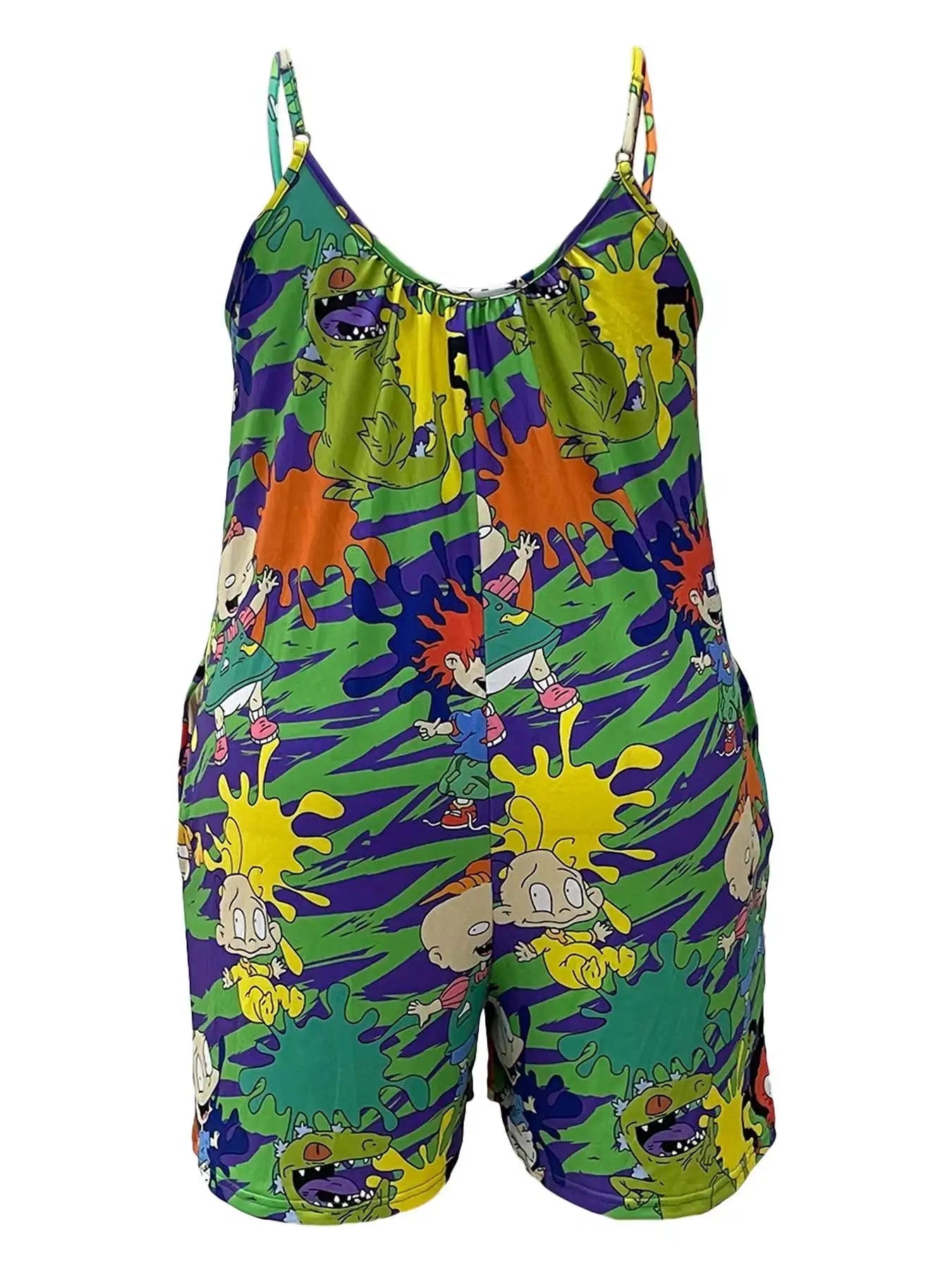 WhimsiFit™ Plus Size Romper – Fun, Playful, and Effortlessly Chic - The Quirkery